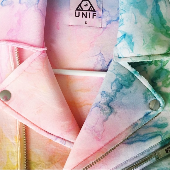 SOLD ON DEPOP ! RARE UNIF I DYE MOTO JACKET - Picture 2 of 4